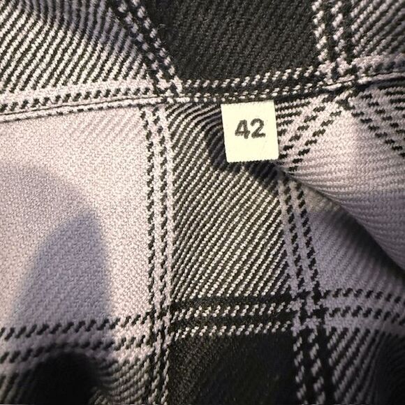 NEW! Ami Paris 100% Virgin Wool Patch Pocket Shirt Parma Purple Black XL (EU42) - Picture 7 of 14